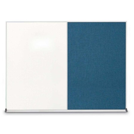 United Visual Products Triple Door Radius Corkboard, 96"X48", S UV8006-SATIN-AMETHY